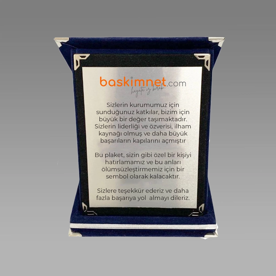 Kadife Albüm Plaket 3