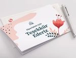 Katlamalı teşekkür kartı