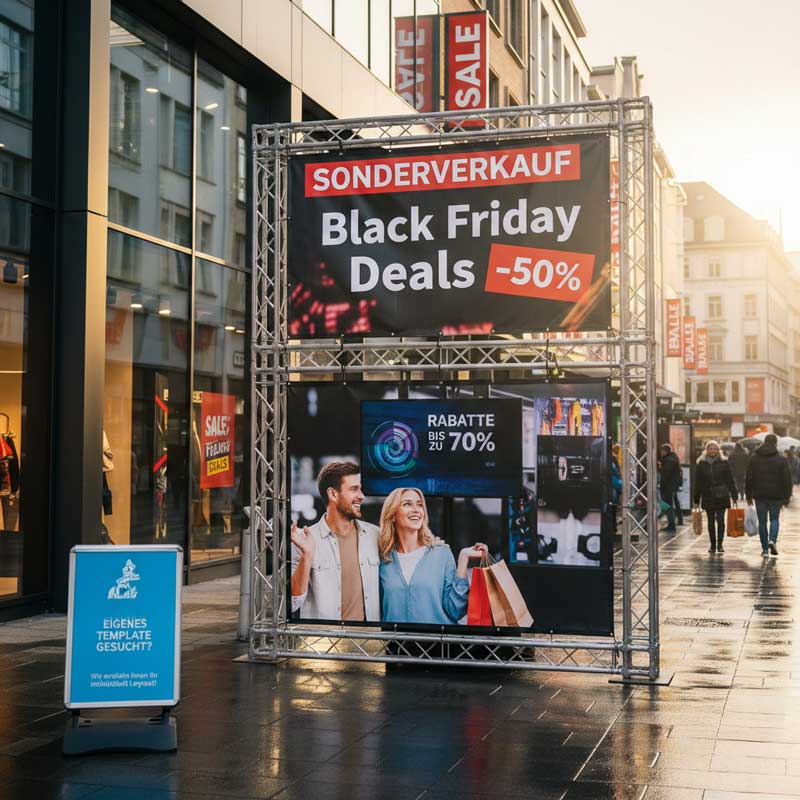 Anwendungsbeispiel für Sale Frontlit Blachen