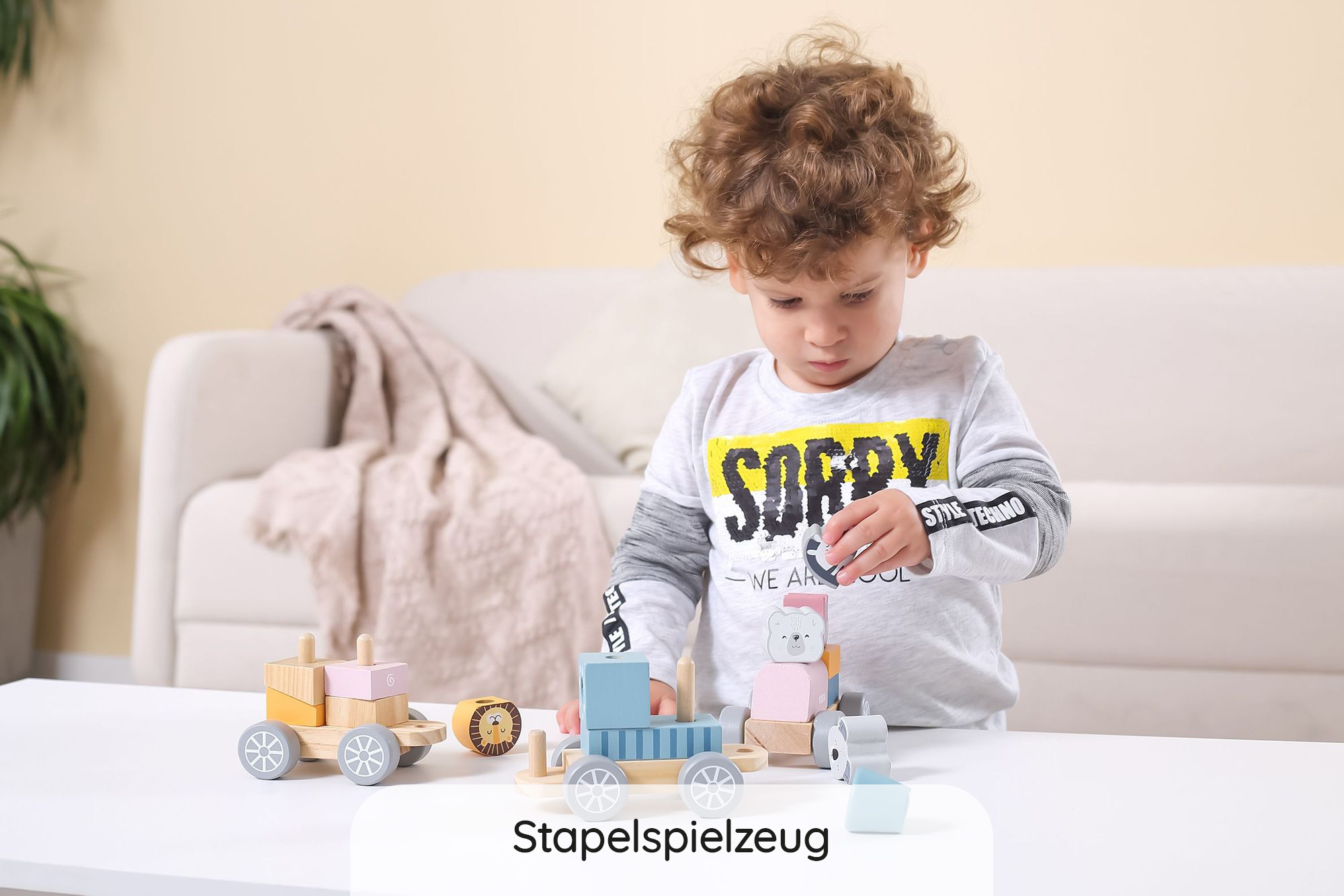 Stapelspielzeug Eisenbahn