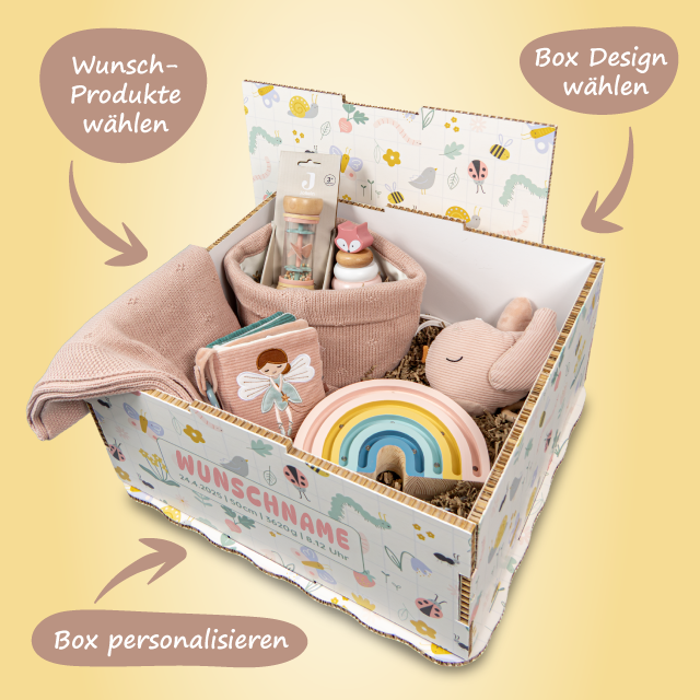 Individuelle Geschenkbox für Mädchen : Freude schenken