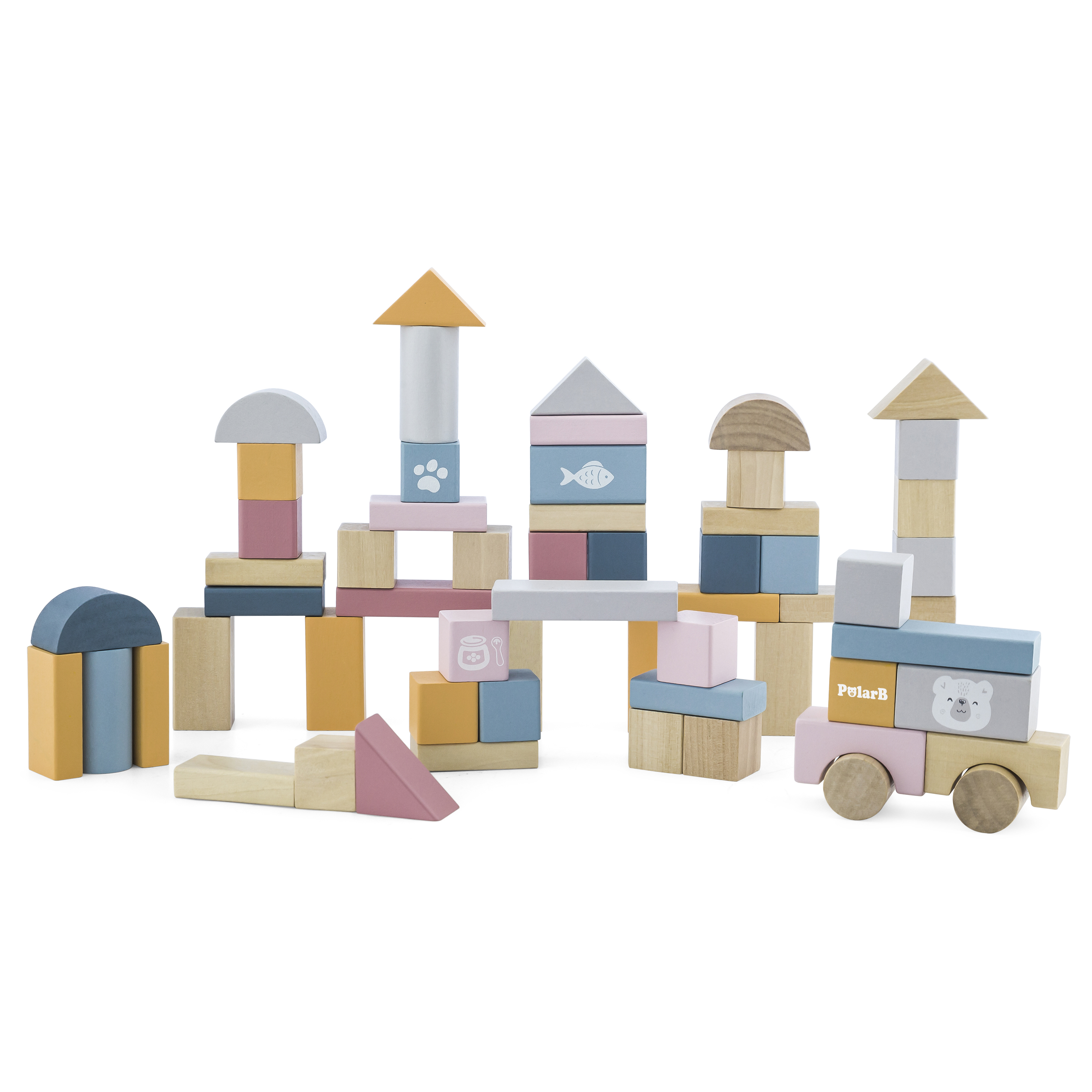 Holzklötze - 60-teilig