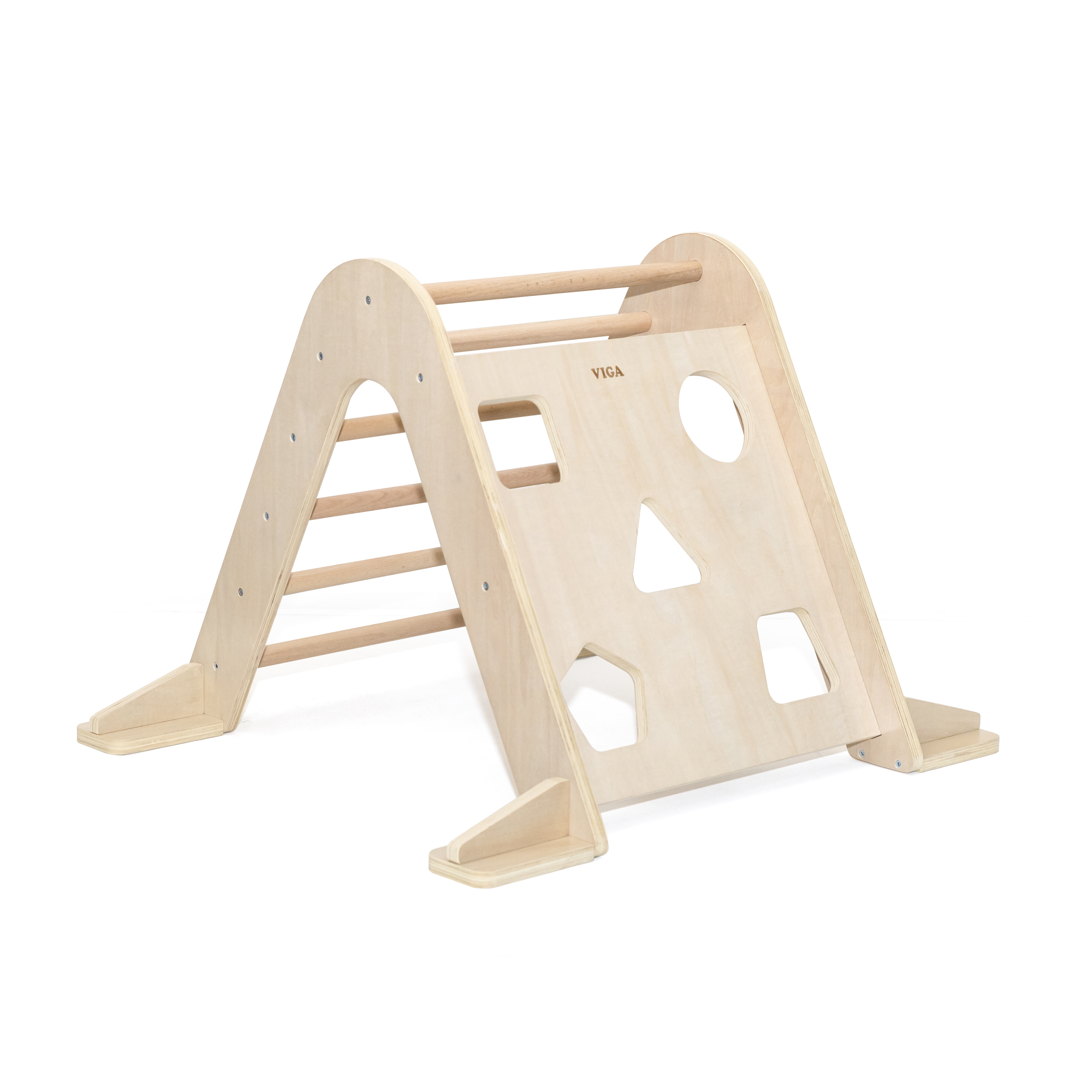 Kletterdreieck Indoor aus Holz – Montessori Klettergerüst für Kleinkinder