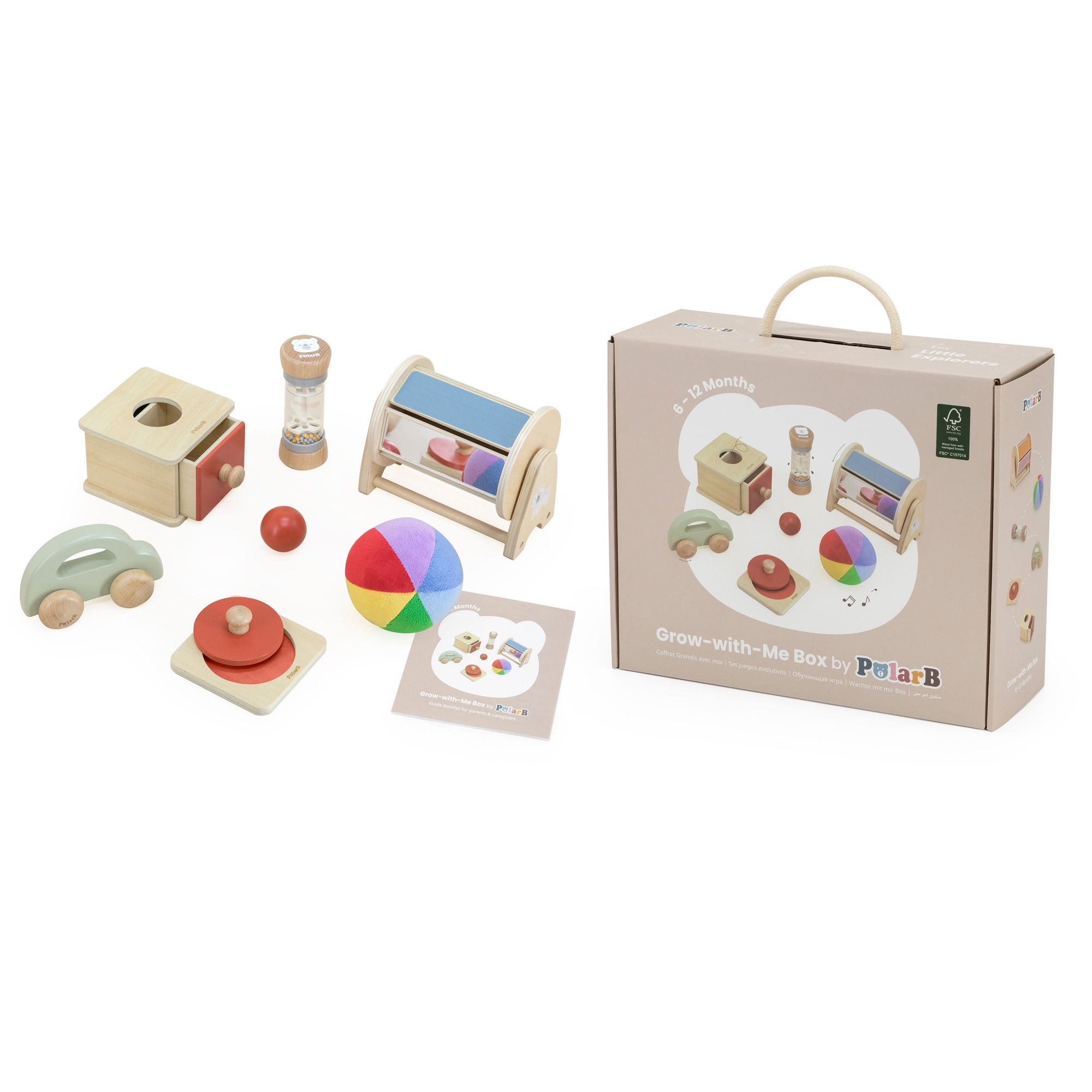 Montessori Spielbox für Babys (6–12 Monate) – Förderung von Motorik & Entdeckung