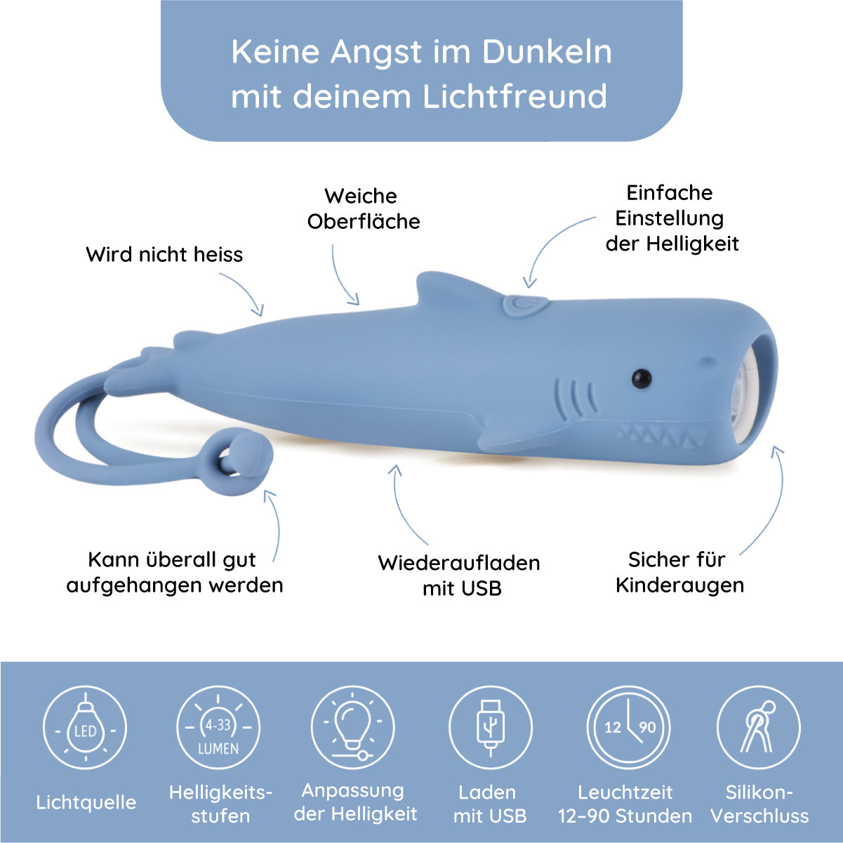 LED aufladbar_sichere Taschenlampe für Kinder
