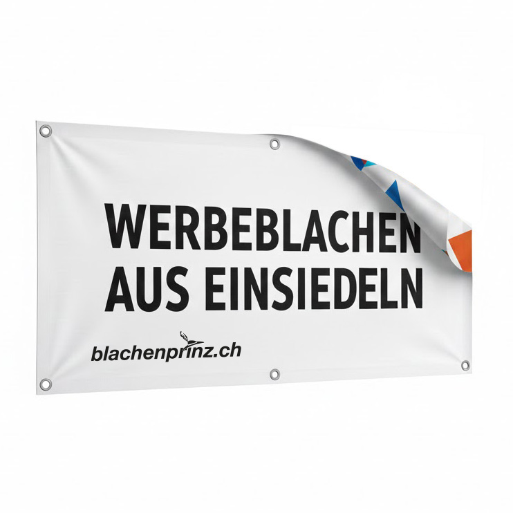 Werbeblache Blockout beidseitig