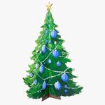 Weihnachtsbaum blau