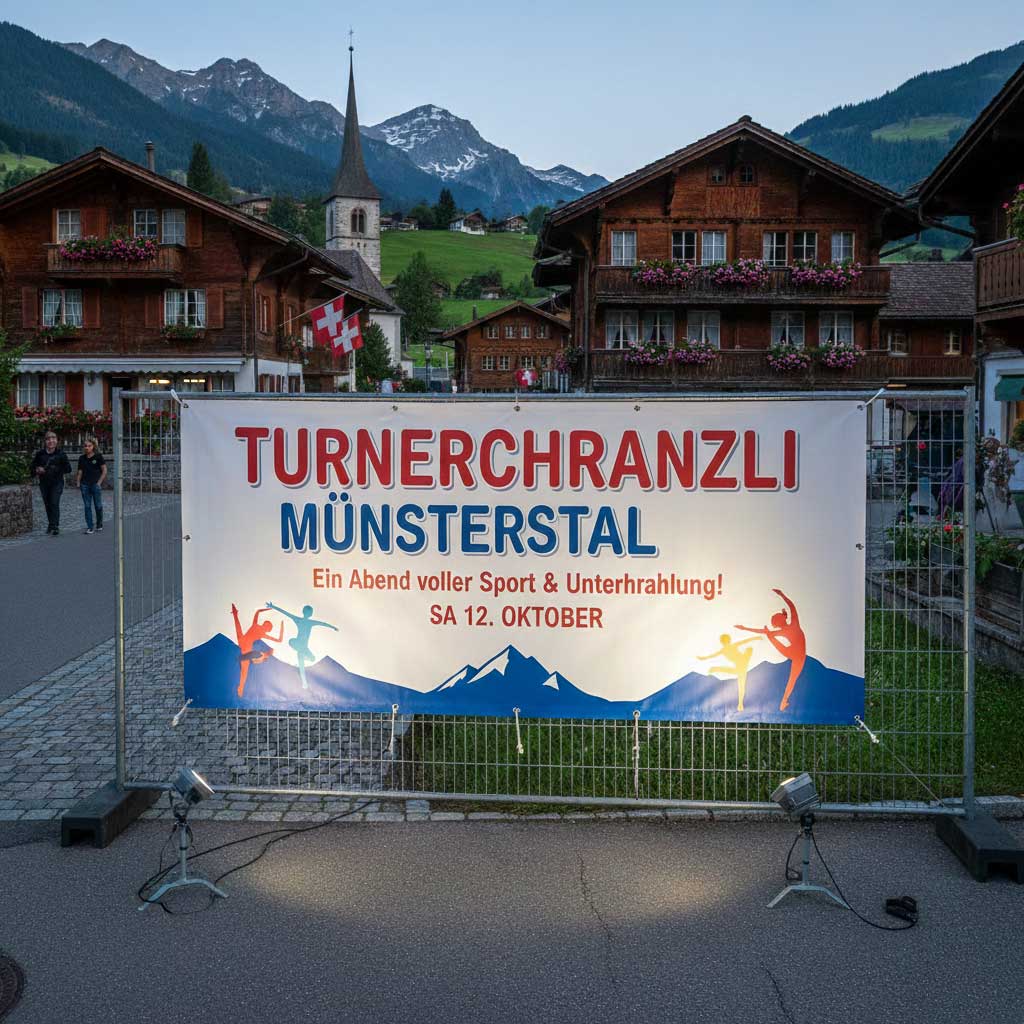 Werbeblache für Frontlit (Veranstaltung)