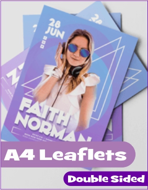 A4 Leaflet Printed 2 Sides A4 Leaflet Printed 2 Sides