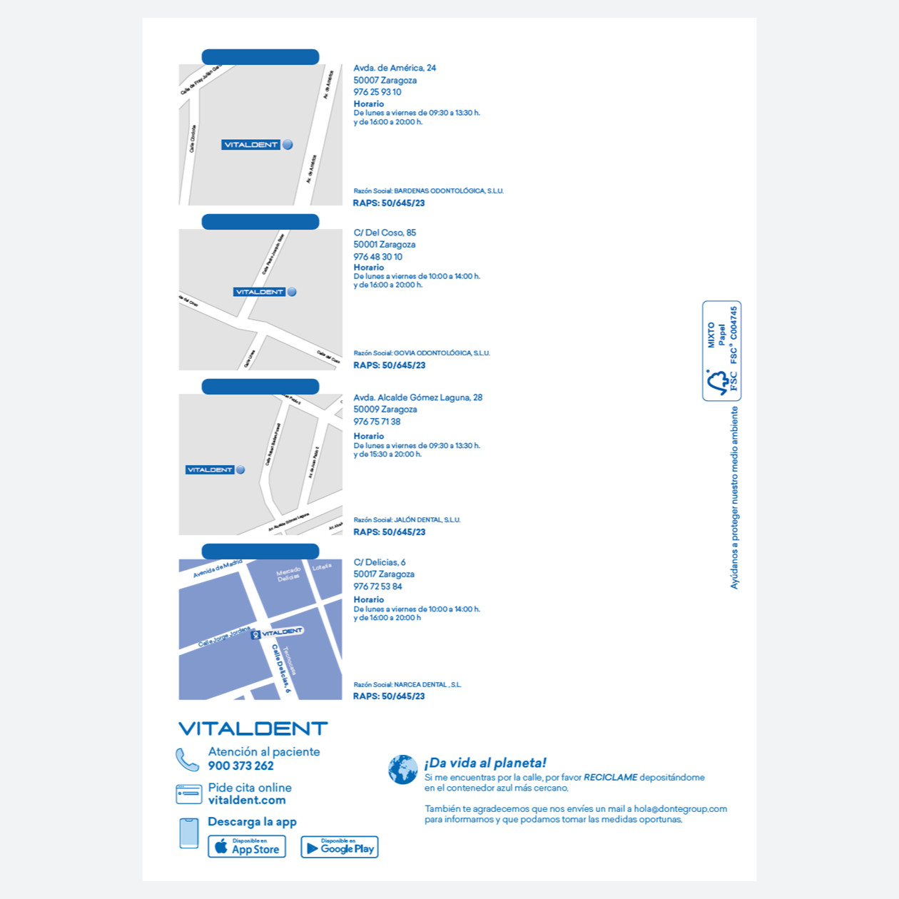 Clínicas Zaragoza II, III, V y VIII
