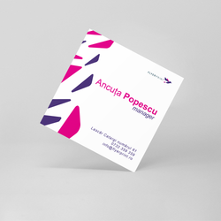 Cărți de vizită patrate - print fata