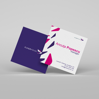 Cărți de vizită patrate - print fata/verso