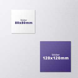 Etichete autocolante patrate
