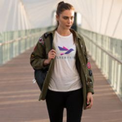 tricou femeie logo mare