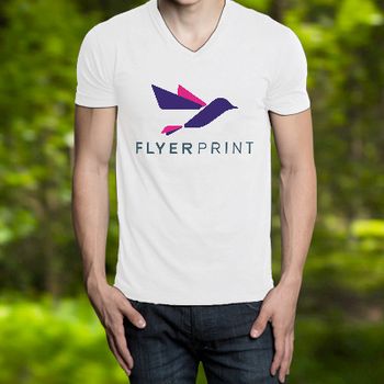 tricou barbat logo mare fata