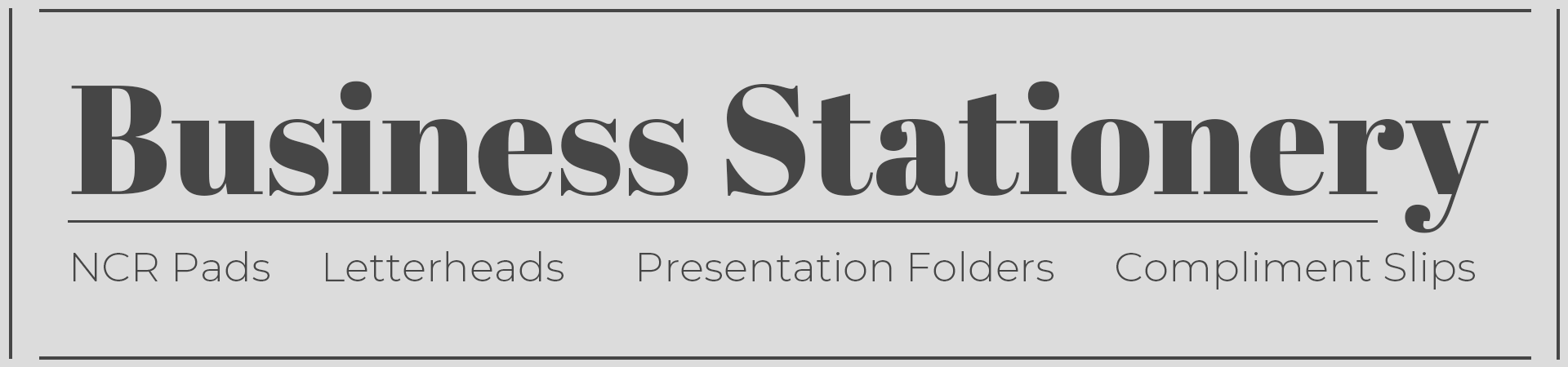 Business Stationary (Products)