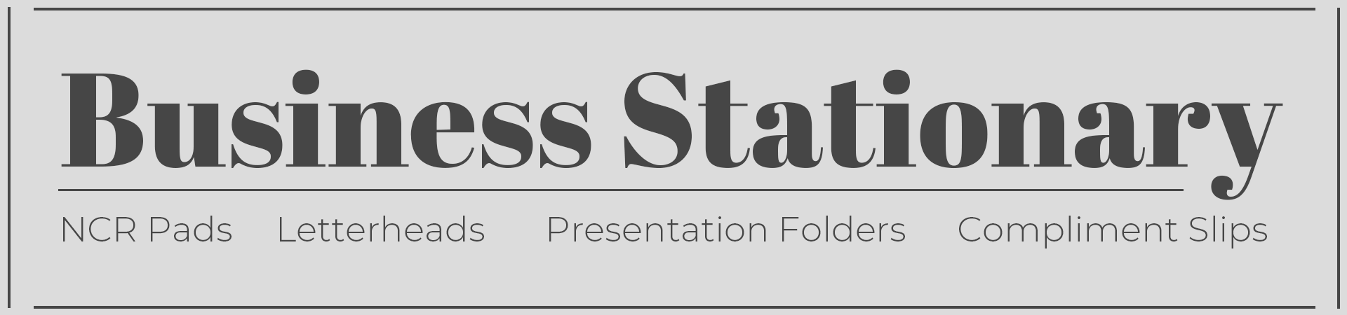 Business Stationary (Category)