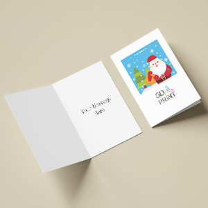 Personalised Charity A5 Christmas Card