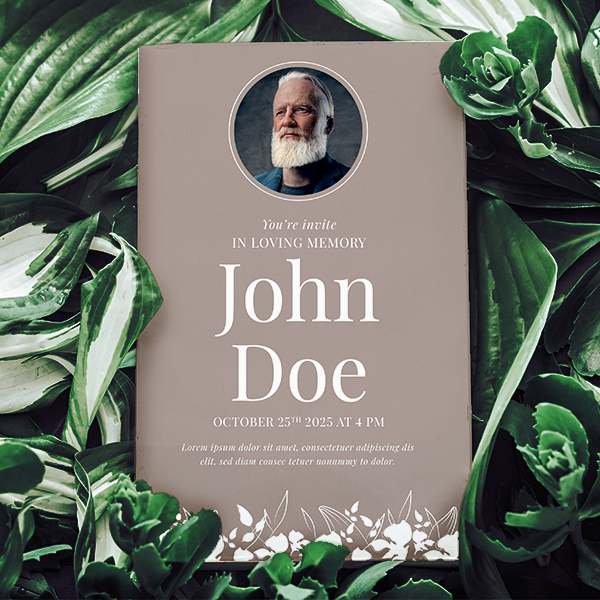 Funeral Order of Service 12 page A5