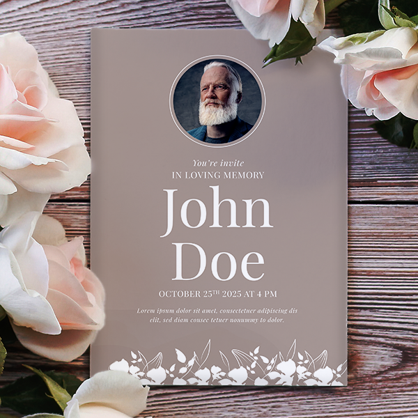 Funeral Order of Service 6 page A5