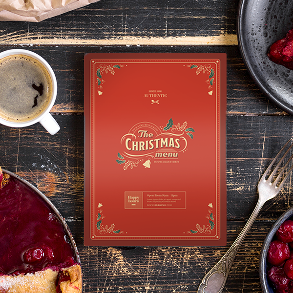 Christmas A4 Waterproof Menu