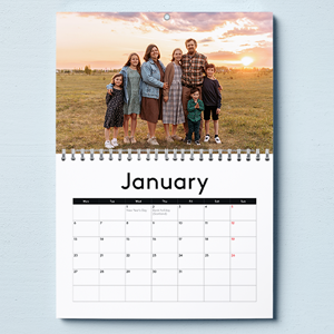A5 Personalised 2026 Middlebind Wall Photo Flip Calendar
