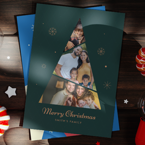 Personalised A5 Christmas Card - Bundle of 5