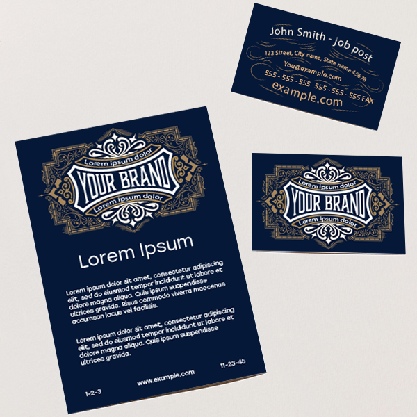 250 Business Cards & Leaflets