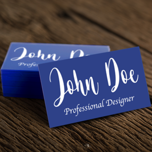 White Ink Business Cards