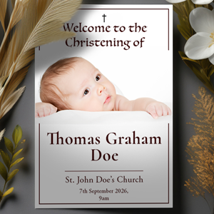Christening and Baptism Order of Service 12 page A6
