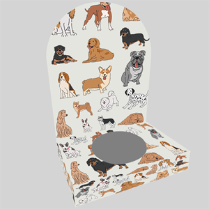 Customisable Dog Bowl Stand