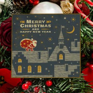 Personalised Premium 148x148 Square Christmas Card