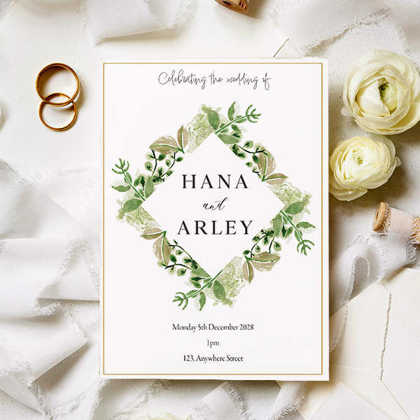 Wedding Order of Service 4 page A5