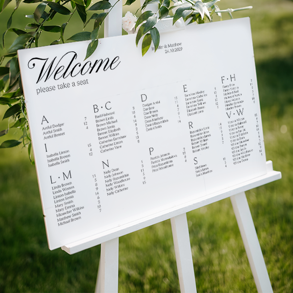 Wedding Seating Plan