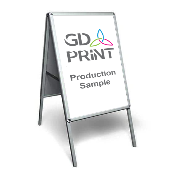 A Frame Silver Sign