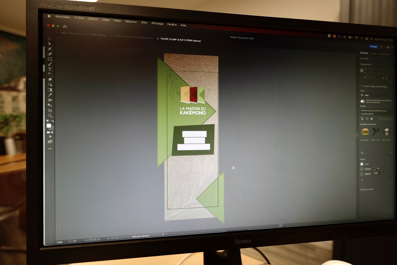 Créer un kakémono avec Illustrator