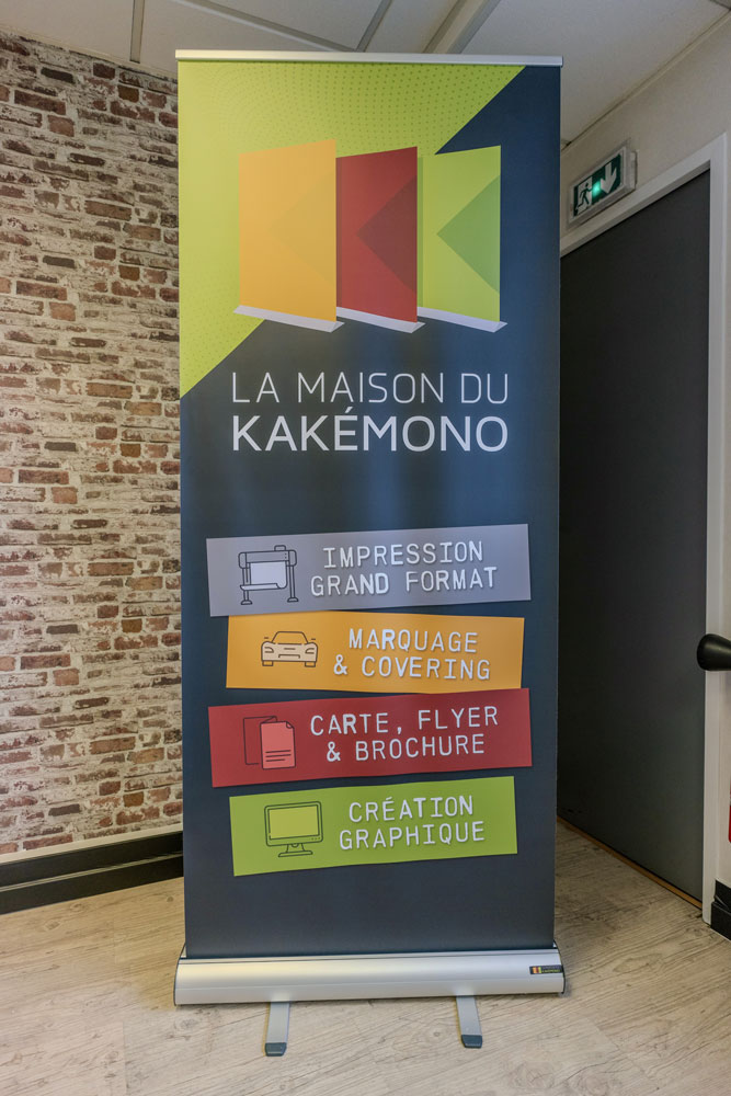 Roll-up kakémono double face