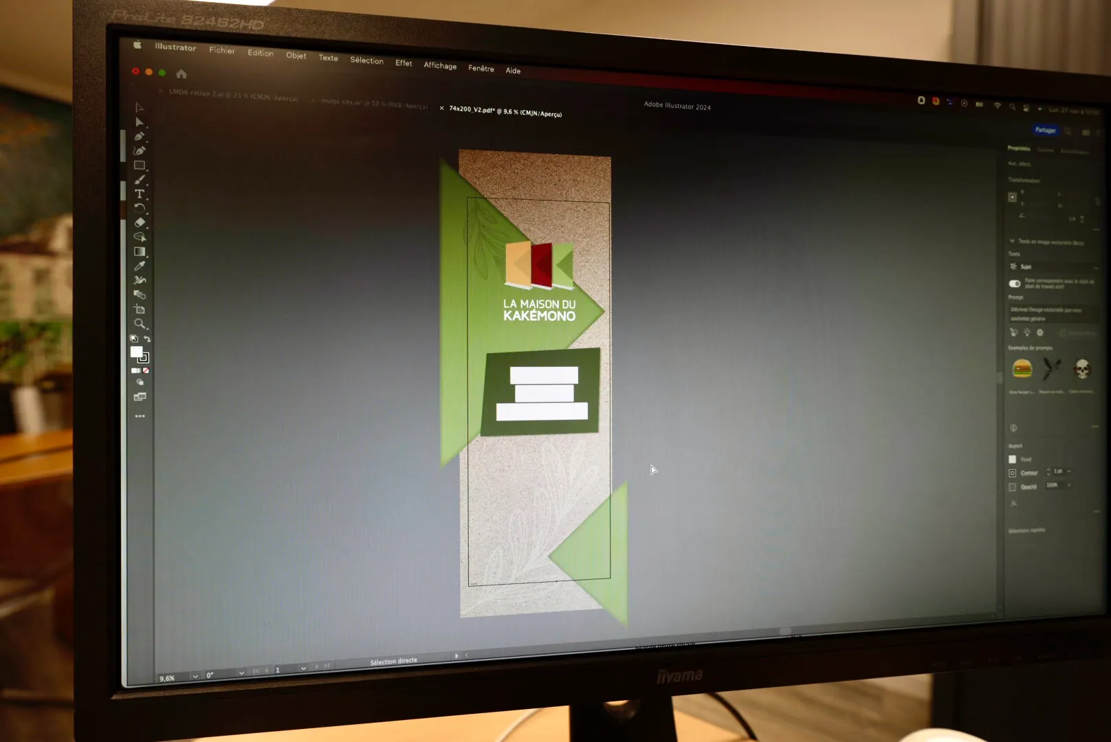 Exemple de création de visuel de roll-up avec Adobe Illustrator