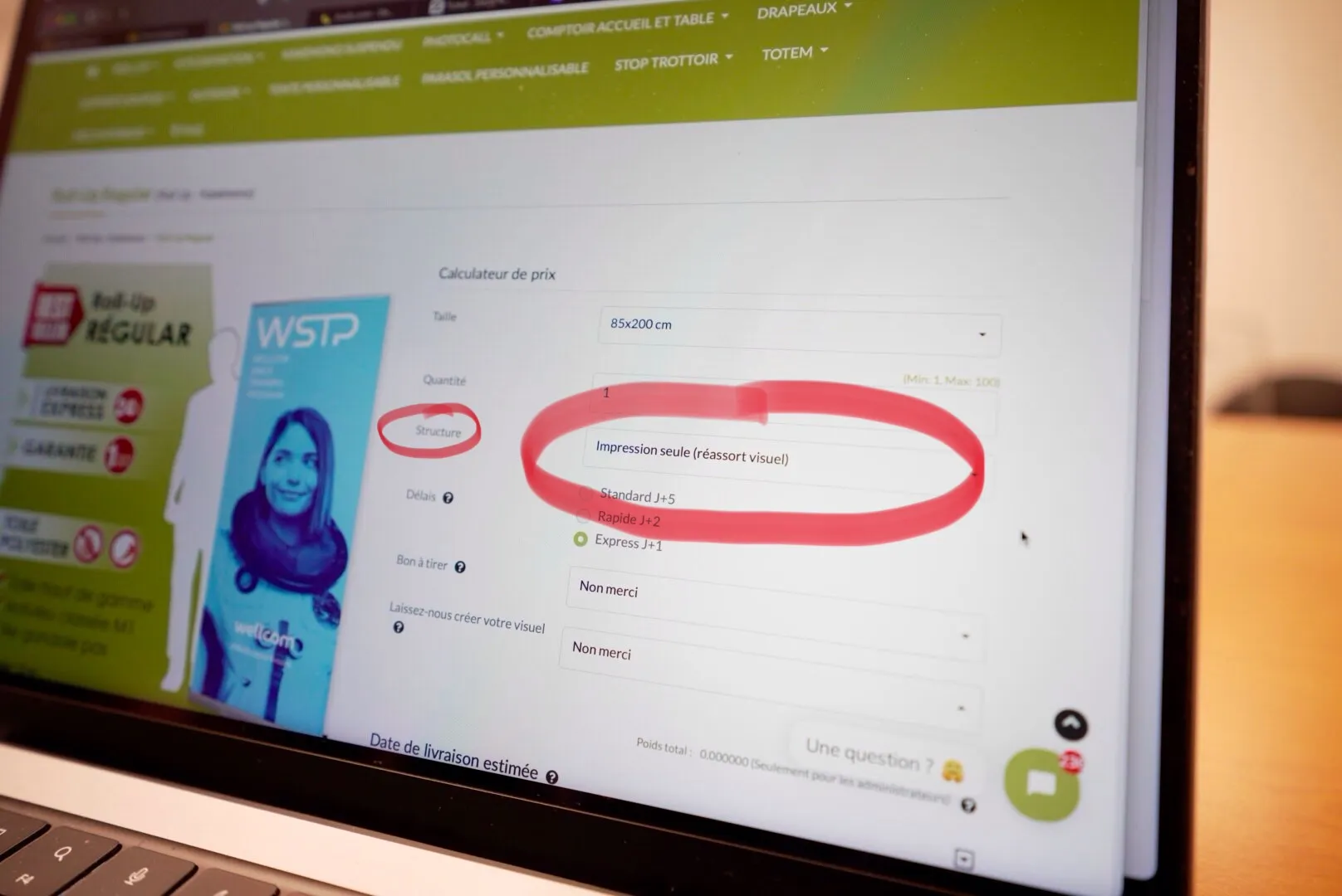 Impression de visuel pour kakémono