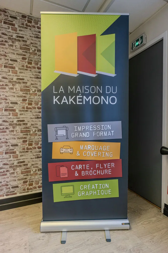 Roll-up kakémono double face