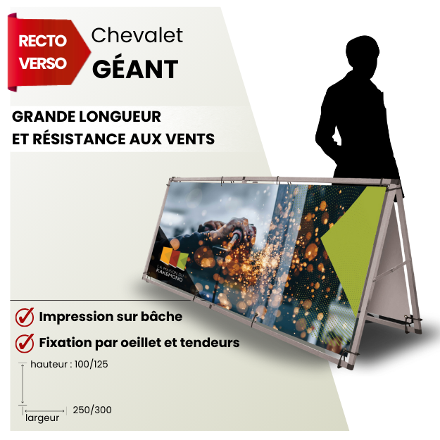 Chevalet bâche tendue - La Maison du Kakémono