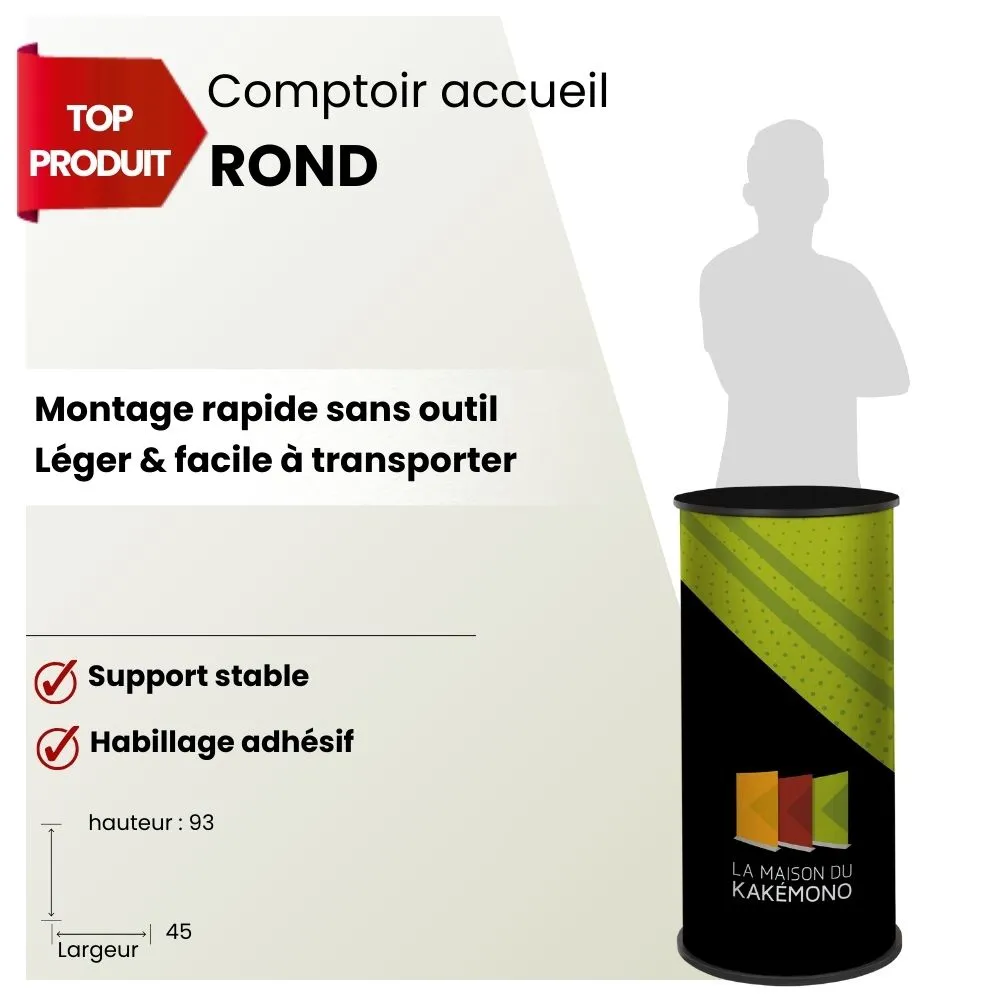 comptoir pvc rond
