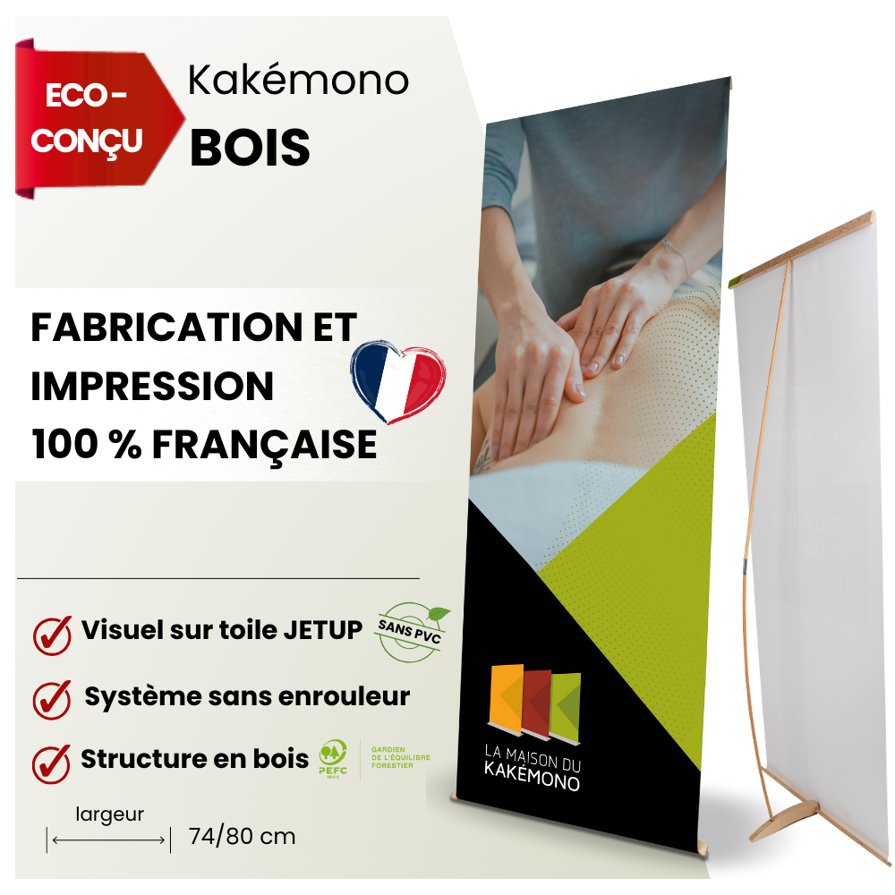 kakémono bois made in France