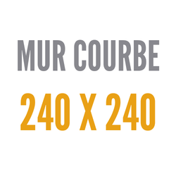 Courbe 240x240 cm