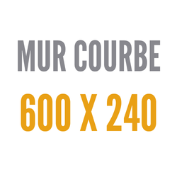 Courbe 600x240 cm