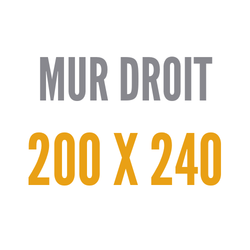 Droit 200 x 240 cm
