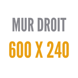 Droit 600 x 240 cm