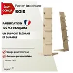 porte brochure bois français
