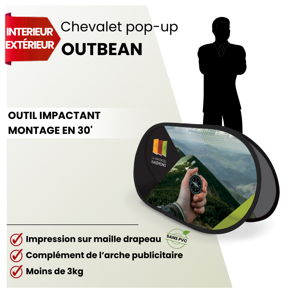 chevalet publicitaire pop-up