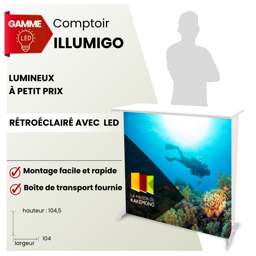 comptoir illumigo -  la maison du kakemono